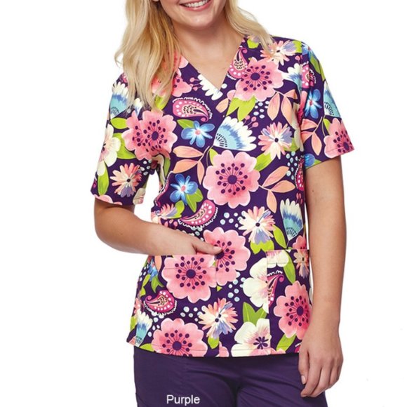 Tafford Medical Uniform Scrub Top SM - Picture 1 of 1